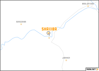 map of Shaxiba