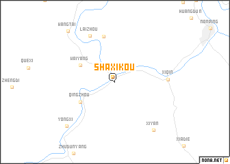 map of Shaxikou