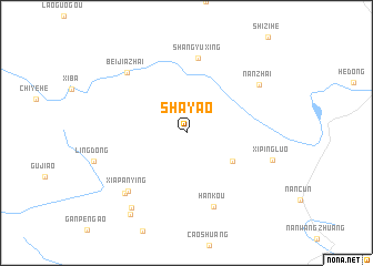 map of Shayao