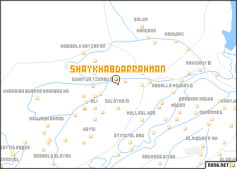 map of Shaykh ‘Abd ar Raḩmān