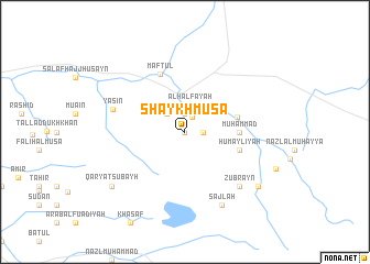 map of Shaykh Mūsá