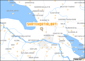 map of Shaykh Qat‘ī al Bāţī