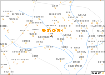 map of Shaykh Rīḩ