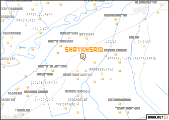 map of Shaykh Sa‘īd