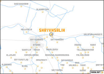 map of Shaykh Şāliḩ