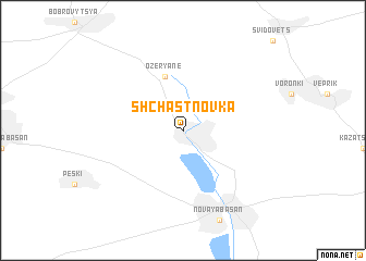 map of Shchastnovka