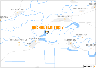 map of Shchavel\