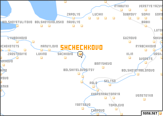map of Shchechkovo