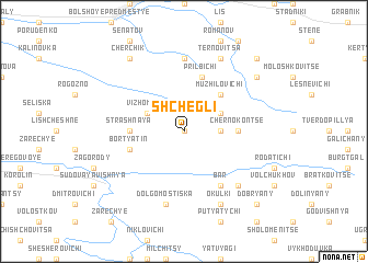 map of Shchegli