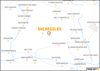 map of Shchegolek