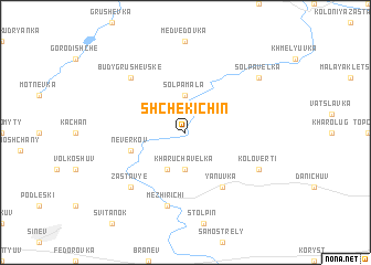 map of Shchekichin