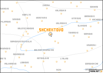 map of Shchëktovo