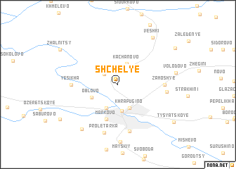 map of Shchel\