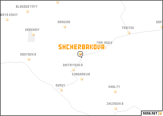 map of Shcherbakova