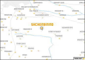 map of Shcherbinino