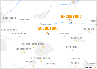 map of Shchëtovo