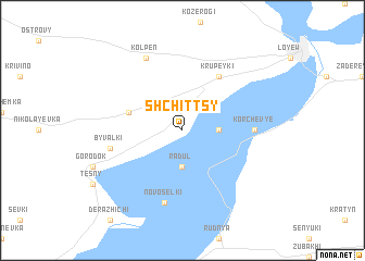 map of Shchittsy