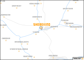 map of Shebekino