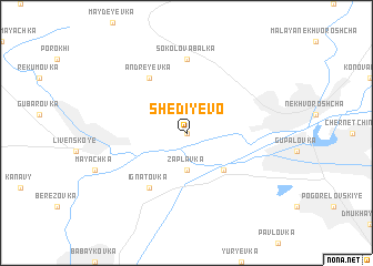 map of Shediyevo