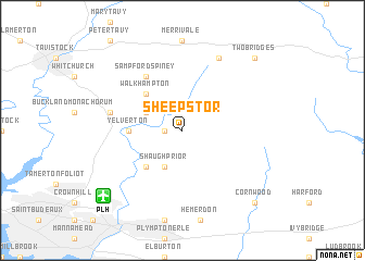 map of Sheepstor