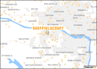 map of Sheffield Court