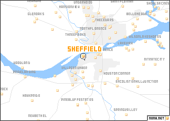 map of Sheffield