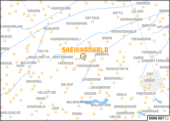 map of Sheikhānwāla