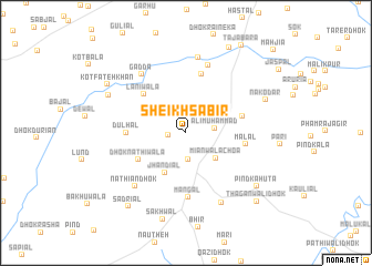 map of Sheikh Sābir