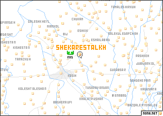 map of Shekār Esţalkh