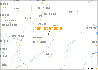 map of Shekh Raza Gul