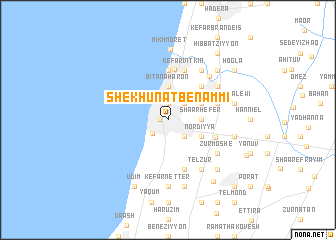 map of Shekhunat Ben ‘Ammi