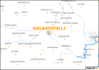 map of Shelburne Falls