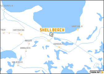 map of Shell Beach