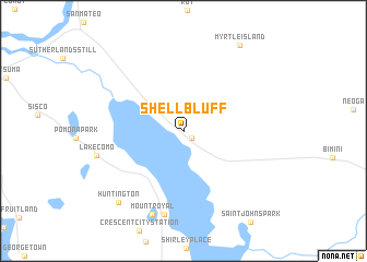 map of Shell Bluff