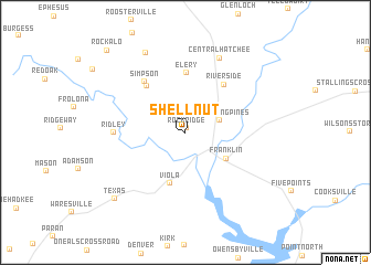 map of Shellnut
