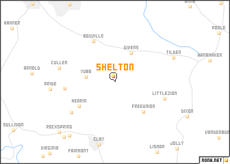 map of Shelton