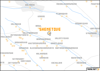map of Shemetove