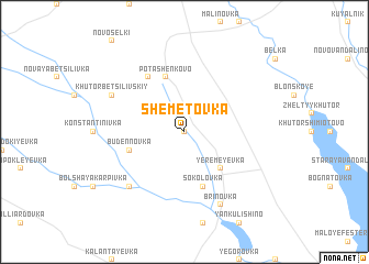 map of Shemëtovka