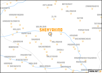 map of Shemyakino