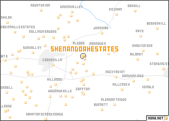 map of Shenandoah Estates