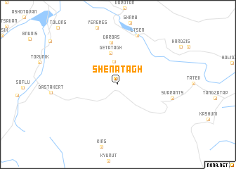 map of Shenatʼagh