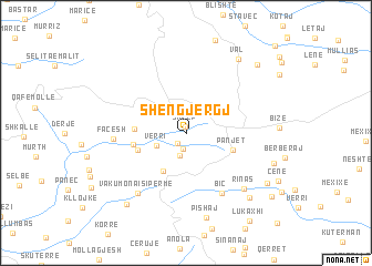 map of Shëngjergj