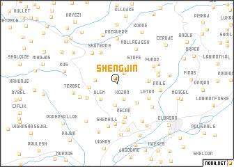 map of Shëngjin