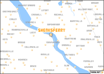 map of Shenks Ferry