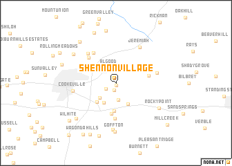 map of Shennon Village