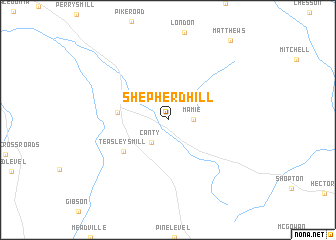 map of Shepherd Hill