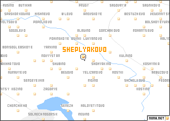 map of Sheplyakovo