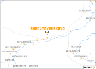 map of Sheplyayevskaya