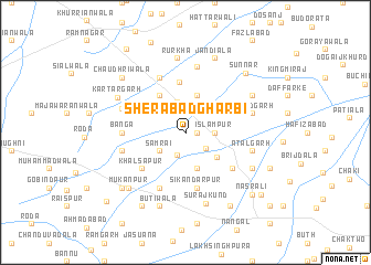 map of Sherābād Gharbi