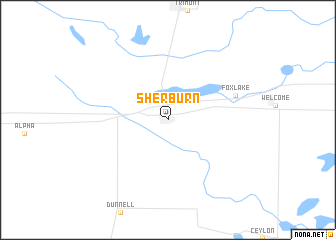 map of Sherburn